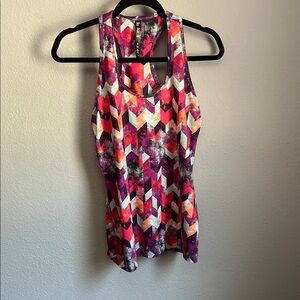 Colorful Geometric Women's Athletic Tank Top